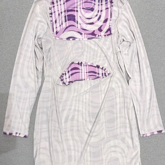 PrettyLittleThing Lavender and White Dress - Picture 7 of 8